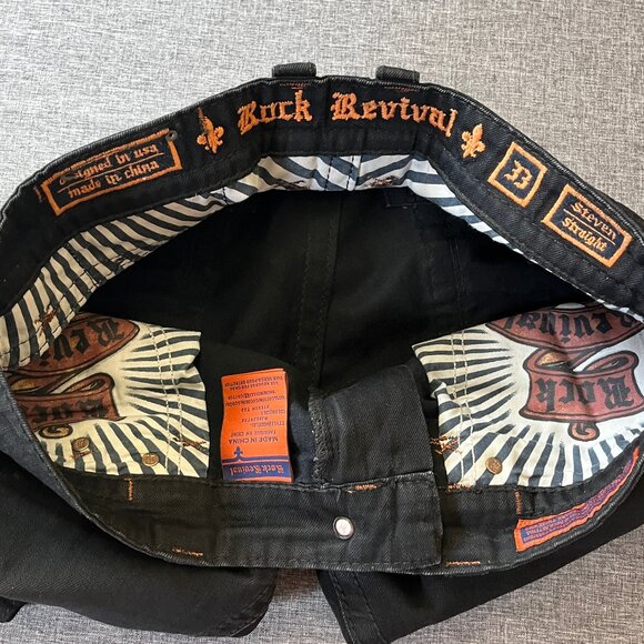 Rock Revival Steven Straight Y2K Jeans - Men's Size 33*29 (Fits 36*29) - Picture 12 of 14